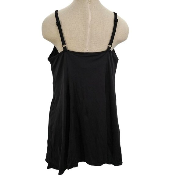Romans Womens Swim Dress Size 18W Front Ruched Bust Adjustable Straps - Picture 6 of 8